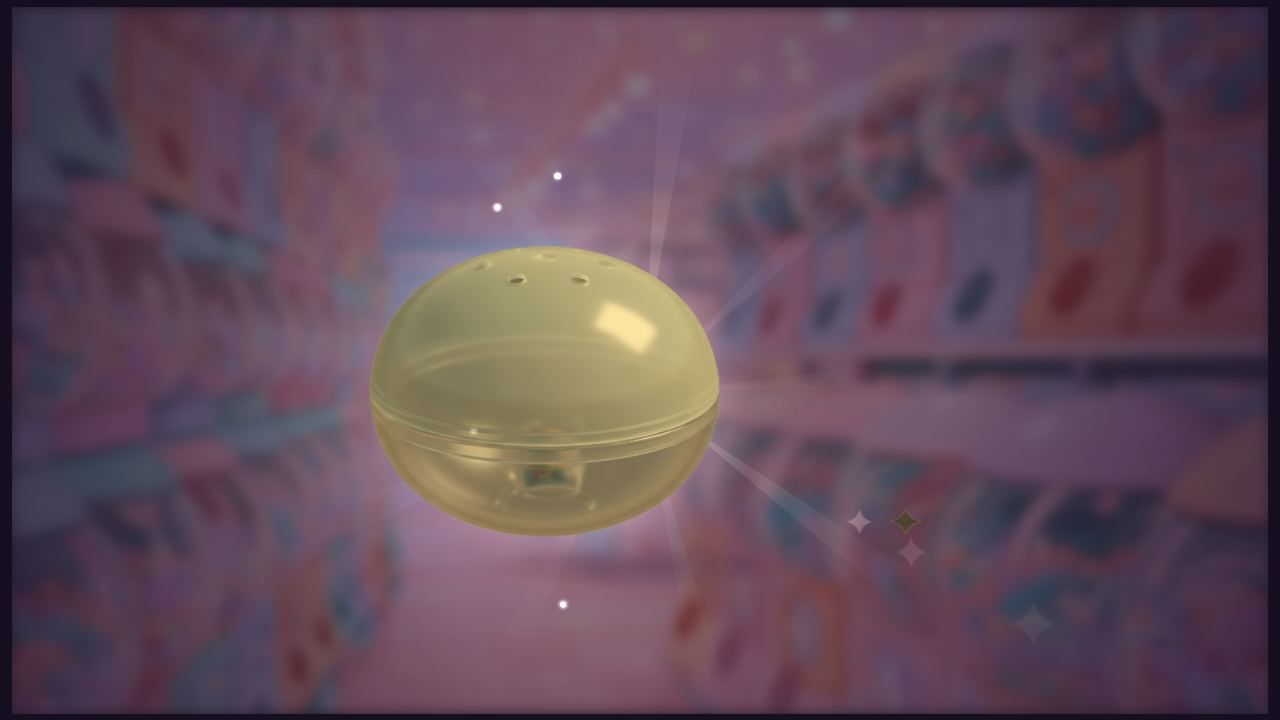 カプセルを開けて中身を確認する画面